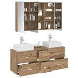 Bathroom Furniture Set 4 pcs Artisan Oak 3406830