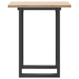 Dining Table O-Frame 60x60x75.5 cm Solid Wood Pine and Steel 3282736