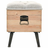 Storage Bench 110 cm Solid Firwood 339294