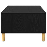 Coffee Table Black Oak 102 x 55 x 35 cm Engineered Wood 875121