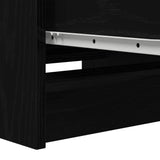 Sideboard Black Oak 37.5x35x99 cm Engineered Wood 861698