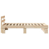 Bed Frame with Headboard Brown 90 x 200 cm Solid Pine Wood 872500
