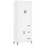 Highboard White 69.5x34x180 cm Engineered Wood 3195899
