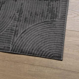 Rug IZA Short Pile Scandinavian Look Anthracite 120x170 cm 375428
