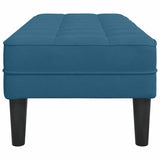 Bench with Cushion Blue 113 x 57 x 39 cm Velvet 42001956