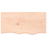 ZNTS Wall Shelf 80x40x cm Untreated Solid Wood Oak 363547