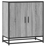 Sideboard Grey Sonoma 68x35x76 cm Engineered Wood and Metal 848967
