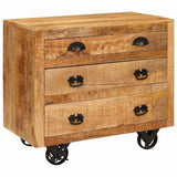 Side Cabinet with Drawer Brown 70 x 38 x 63 cm Solid mango wood 4104601