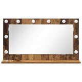 Vanity Mirror Rectangular with Mirror Old Wood 80 x 45 x 18 cm 868323