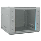 Network Cabinet with Storage Grey 60 x 60 x 50 cm Steel 42017639