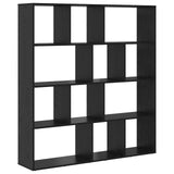 Book Cabinet Black Oak 132 x 29 x 141.5 cm Engineered Wood 3388358