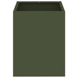 Garden Planter Olive Green 32 x 32 x 40 cm Cold-rolled Steel 876346