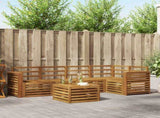 Sectional Sofa Set 6 pcs Natural Solid Acacia Wood 3374854