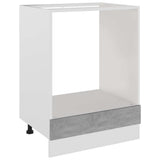 Oven Cabinet Lyon Concrete Grey 60x46x81.5 cm Engineered Wood 802501