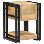 ZNTS Nightstands 2 pcs 40x40x40 cm Solid Mango Wood 4016707