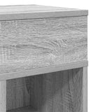 Bedside Cabinet with Drawer Grey Sonoma 25x31x66 cm 858624