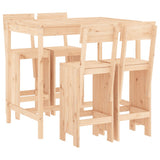 5 Piece Garden Bar Set Solid Wood Pine 3157805
