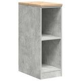 ZNTS Garage Storage Cabinet Concrete Grey 30x51x85 cm Solid Wood Pine 860529