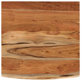 ZNTS Desk Top 80x80x2.5 cm Square Solid Wood Acacia Live Edge 370266