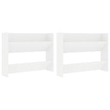 Wall Shoe Cabinet 2 pcs White 80x18x60 cm Engineered Wood 806742