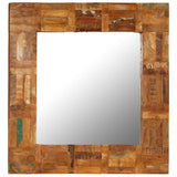 Wall Mirror Solid Reclaimed Wood 60x60 cm 246417