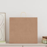 Paper Bags 250 pcs with Handles Brown 54x15x49 cm 4101598