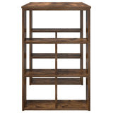 Desk with Shelf Smoked Oak 90 x 50 x 75 cm Engineered Wood 869510