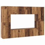 TV Cabinet Set 8 pcs Old wood 60 x 30 x 30 cm Engineered wood 3393375