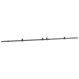 Sliding Door Hardware Kit 427 cm Steel Black 3295784