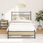 Bed Frame without Mattress Sonoma Oak 100x200 cm Engineered Wood 4106957