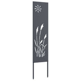 Garden Privacy Screen Anthracite 32 x 140 cm Cold-rolled steel 876205