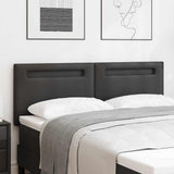 LED Headboard Black 160 cm Faux Leather 42007305