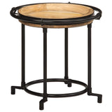 2 Piece Side Table Set Solid Wood Mango 4013513