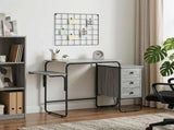Desk with Storage Grey Sonoma 120 x 50 x 75 cm 8007999