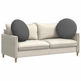 Seat Cushions 2 pcs Dark Grey 80 x 29 cm Fabric 42014232