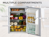 91 Litre Freestanding Under Counter Fridge Freezer w/ Chiller Box, Reversible Door, Adjustable T3398P344773