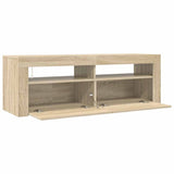 TV Cabinet with LED Lights Sonoma Oak 120x35x40 cm 804313