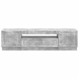 LED TV Cabinet Concrete Grey Engineered Wood 897788