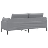 3-Seater Sofa Light Grey 222 x 81 x 89 cm Fabric 42048629