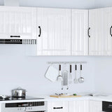 Kitchen Wall Cabinet Lucca High Gloss White Engineered Wood 853801