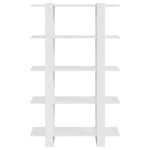 Book Cabinet/Room Divider High Gloss White 100x30x160 cm 811535
