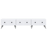 TV Cabinet with Drawer White 147 x 34.5 x 30 cm Engineered Wood 895625