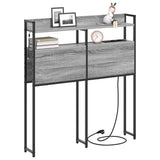 Headboard with Shelf Grey sonoma 90 cm Engineered wood 859678