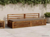 2-Piece Bench Cushions VUGHT 2 pcs 100% Polyester Taupe 952217