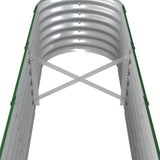 Garden Raised Bed Galvanised Steel 260x40x36 cm Green 318878
