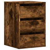 Corner Chest of Drawers Smoked Oak 40x41x58 cm Engineered Wood 852838