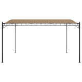Canopy Taupe 4x3 m 180 g/m Fabric and Steel 362396