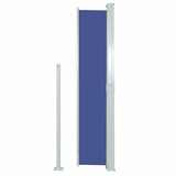 Patio Retractable Side Awning 170x300 cm Blue 48366