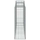 Arched Gabion Baskets 15 pcs 300x50x140/160 cm Galvanised Iron 3146749