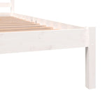 Bed Frame without Mattress 120x190cm White Small Double 810401